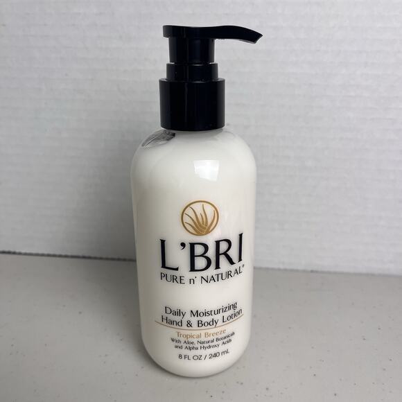 L’BRI Daily Moisturizing Hand & Body Lotion Tropical Fruit & Aloe Infused Gloves - Picture 3 of 12